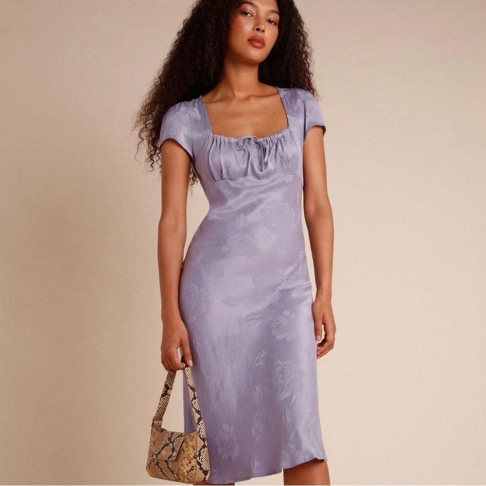 Rouje Purple Midi Dress